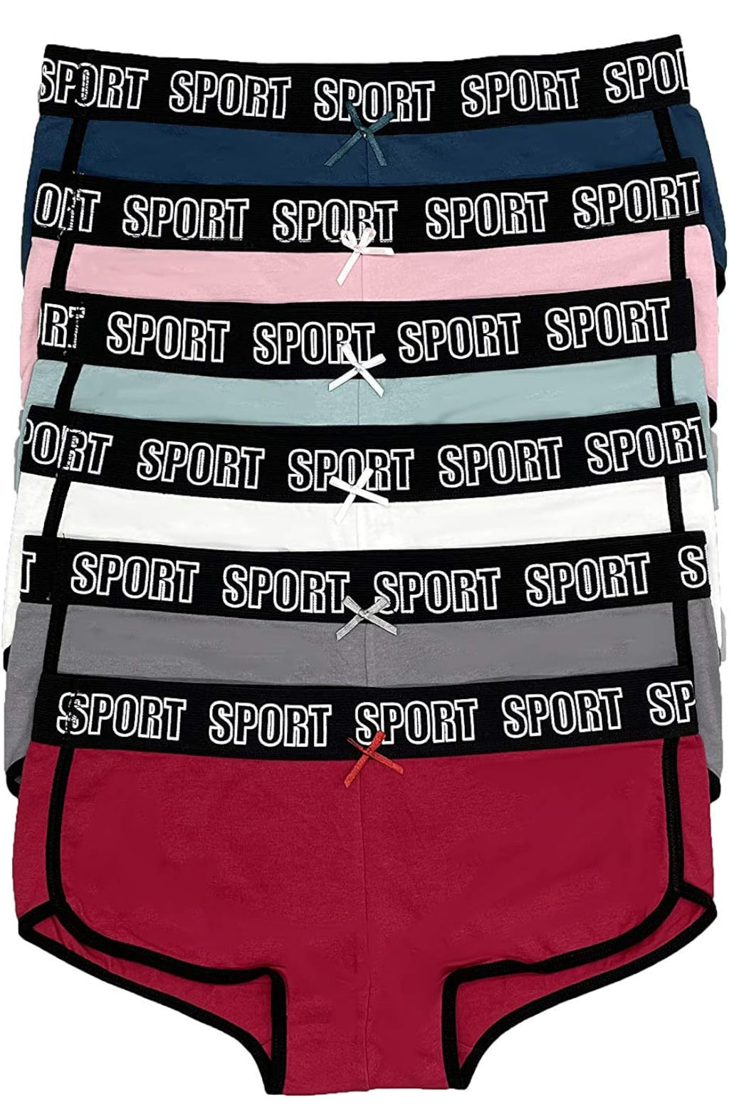 TheHourglassLab Sporty Comfort Panty Bundle (6 Pairs for $25)