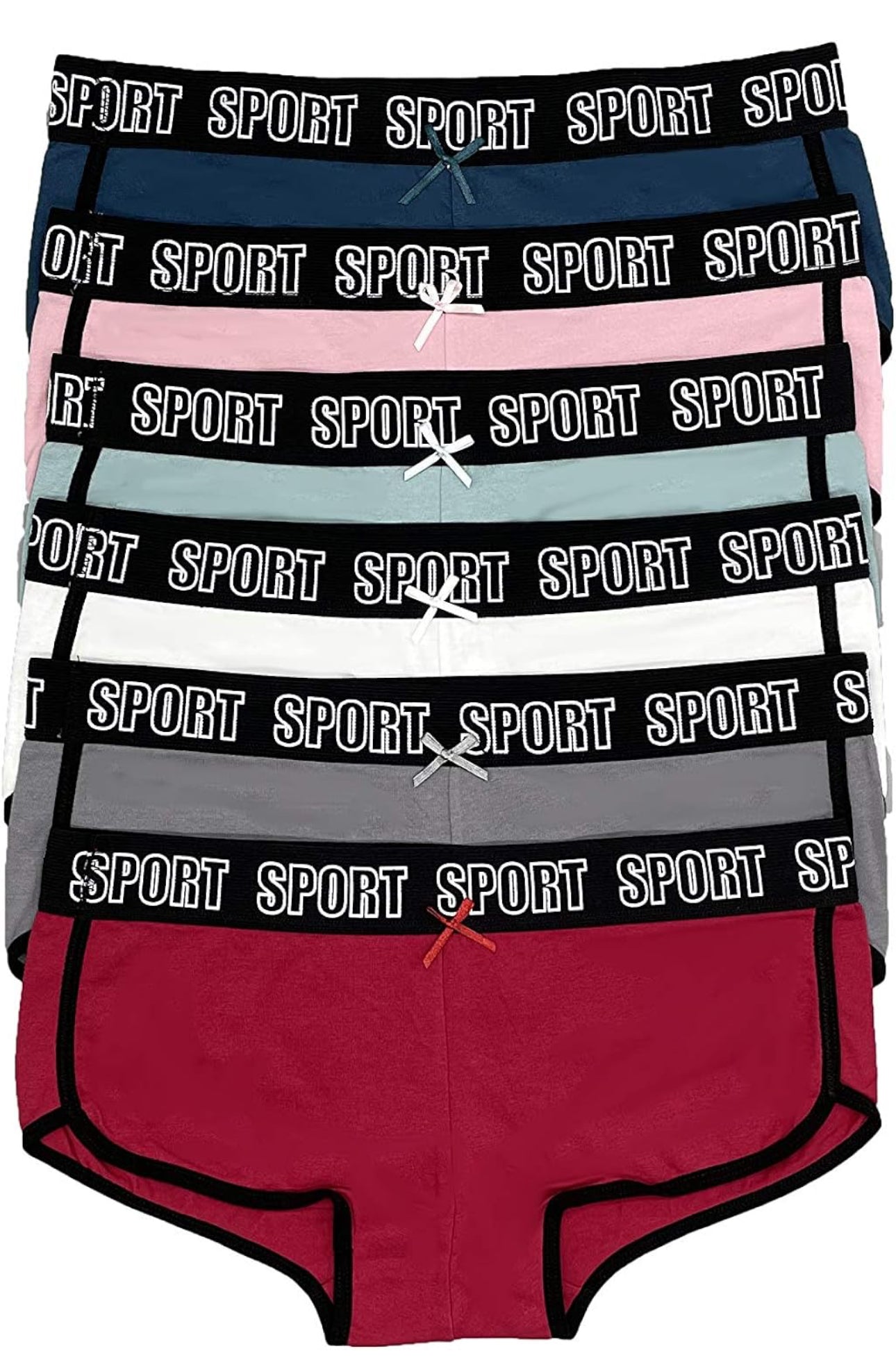 TheHourglassLab Sporty Comfort Panty Bundle (6 Pairs for $25)