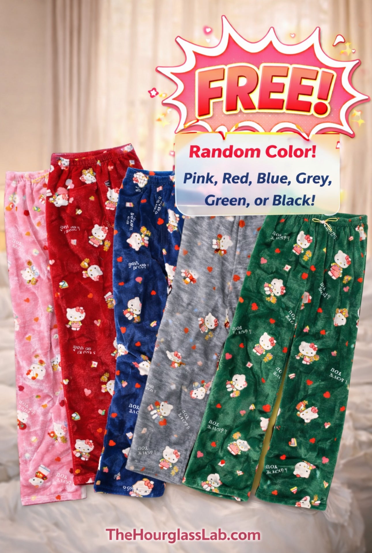 TheHourglassLab Hello Kitty Dreams PJ Set + FREE GIFT