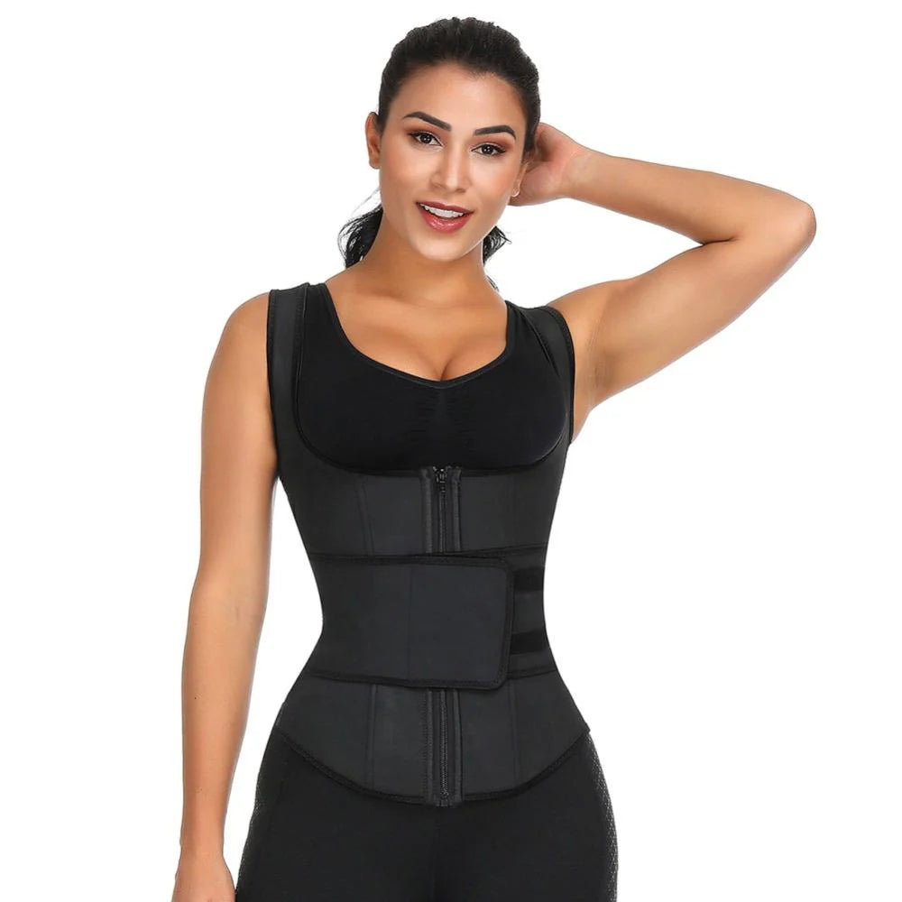 The Hourglass Lab Sculpting Latex Waist Trainer Vest
