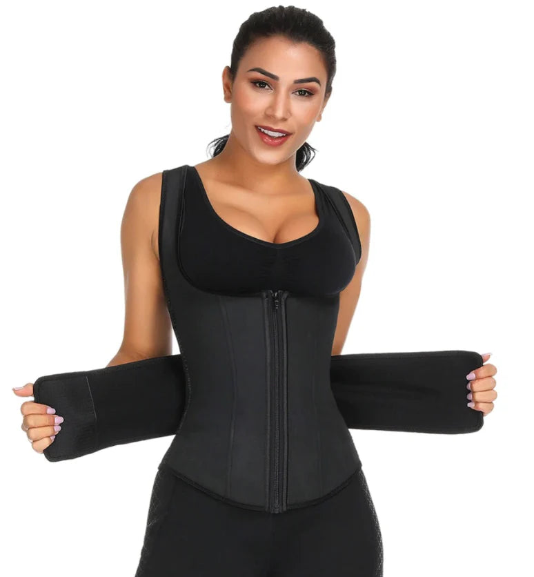 The Hourglass Lab Sculpting Latex Waist Trainer Vest